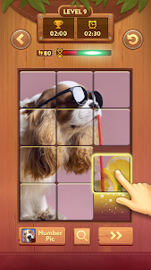 Number Slide: Wood Jigsaw Game 1.0 screenshot 2