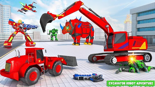 Snow Excavator Robot Car Games 88 screenshot 8