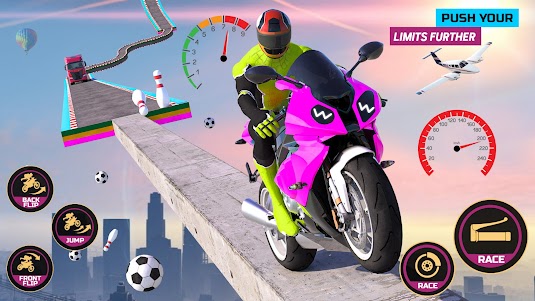 Racing Bike Stunt Games Master 1.10 screenshot 1