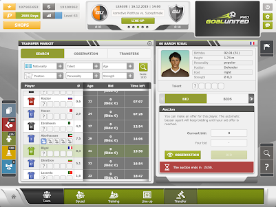 goalunited PRO soccer manager 1.6.0 screenshot 6