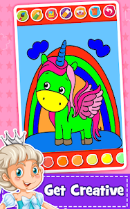 Unicorn Coloring Book for Kids 1.6 screenshot 3