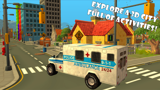 Ambulance Race Rescue Sim 911 1.5 screenshot 9