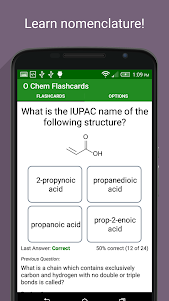 Organic Chemistry Flashcards 1.56 screenshot 4