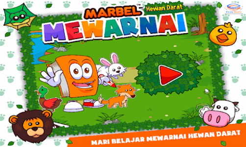 Marbel Mewarnai Hewan Darat  screenshot 1