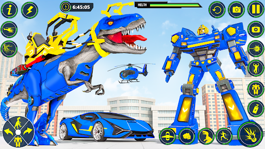 Dino Transform Robot Car Game 83 screenshot 11