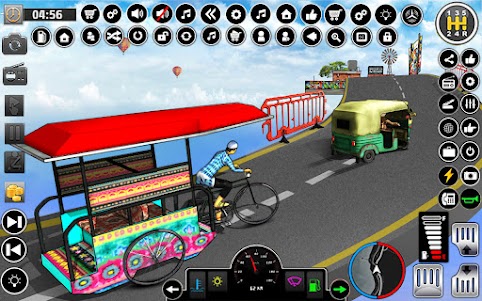 Bicycle Rickshaw Driving Games 4.4 screenshot 12