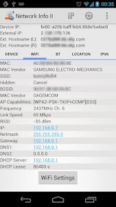 Network Info II 0.7.1 screenshot 2