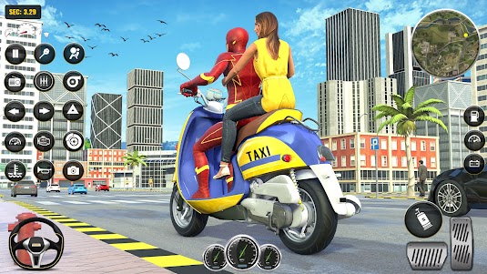 Superhero Bike Taxi: Bike Game 2.3 screenshot 5