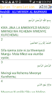 Swahili Quran 5.0 screenshot 1