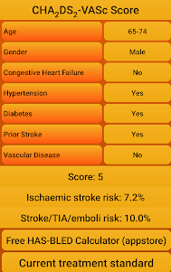 Atrial fibrillation risk calc 3.1 screenshot 1