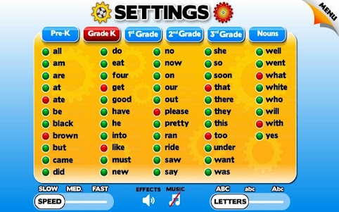 Sight Words Learning Games & R 3.0.3 screenshot 7