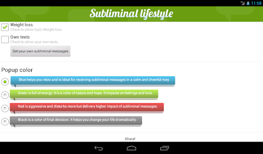 Subliminal Lifestyle 2.01 screenshot 17