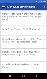 BIG Milwaukee Baseball News 1.2 screenshot 1