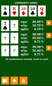 Poker Calculator 1.41 screenshot 1