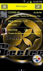 GO SMS Steelers Theme 1.0 screenshot 1