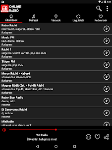 Rádió Online Rádiók Hallgatása 1.4.0 screenshot 17