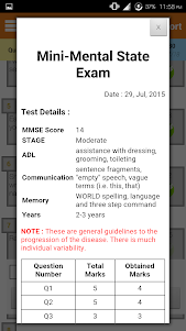Mini Mental State Exam Free 1.0.1 screenshot 5