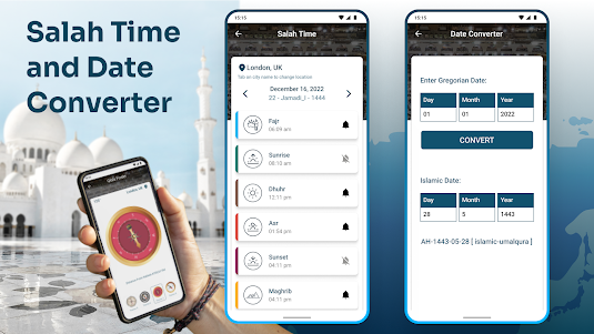 Qibla Compass with Salah Time 1.9.0 screenshot 16
