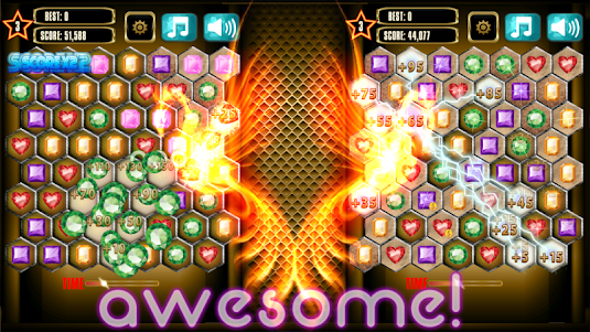 Jewels Blitz Gold Hexagon  screenshot 14