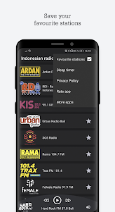Indonesian radio stations 1.1.0 screenshot 3