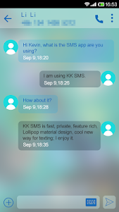 KK SMS Frosted Glass Theme 1.0 screenshot 2