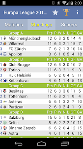 Europa League 2014/2015  screenshot 2