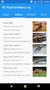 RC Flight and Battery Log 6.1.2 screenshot 1