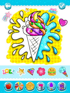Glitter Ice Cream Coloring 6.0 screenshot 14