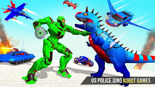 Police Dino Robot Car Games 1.7 screenshot 7