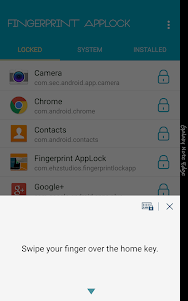 Fingerprint AppLock for Galaxy 2.5 screenshot 1