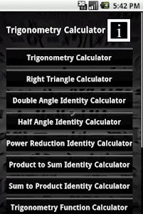 Trigonometry Calculator 2.6 screenshot 2