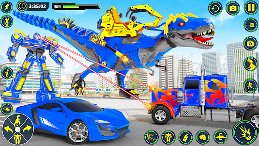 Dino Transform Robot Car Game 83 screenshot 14