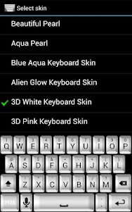 3D White Keyboard Skin 1.1 screenshot 1