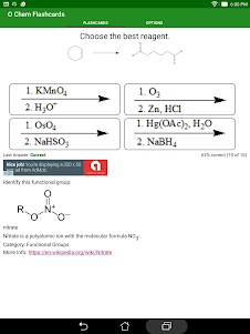 Organic Chemistry Flashcards 1.56 screenshot 8