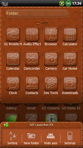 Leather GO Launcher EX Theme 1.10 screenshot 4