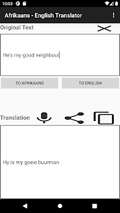 Afrikaans - English Translator 11.0 screenshot 9