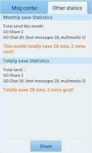 GO SMS Pro Message Counter 1.0 screenshot 3