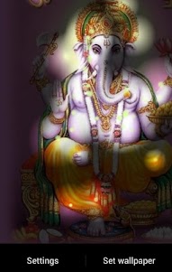 Lord Ganesha Fireflies LWP 1.0 screenshot 2