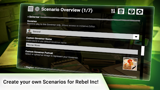 Rebel Inc: Scenario Creator 1.1.0 screenshot 2