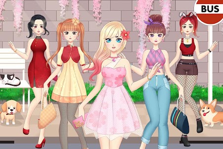 Anime Girls Dress up Games 1.0.7 screenshot 1