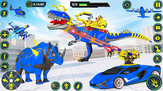 Dino Transform Robot Car Game 83 screenshot 15