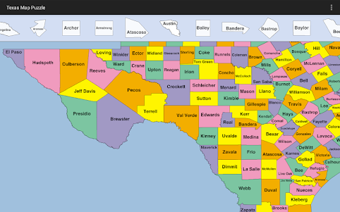 Texas Map Puzzle 1.1 screenshot 2