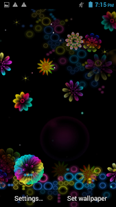 Neon Flowers Live Wallpaper 2.1 screenshot 1