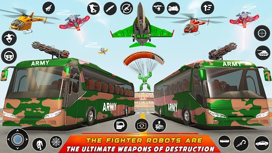 Army Bus Robot Car Game 3d 10.3.6 screenshot 22
