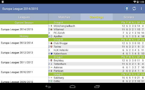 Europa League 2014/2015  screenshot 8