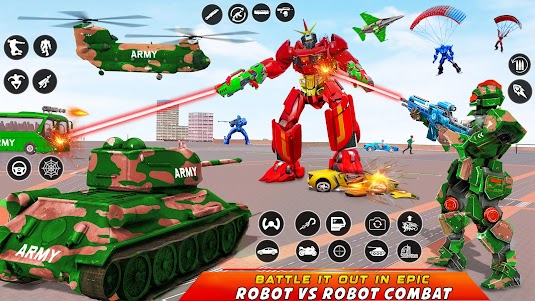 Army Bus Robot Car Game 3d 10.3.6 screenshot 12