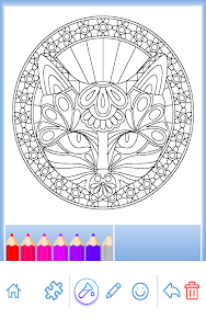 Coloring Book: Animal Mandala  screenshot 14