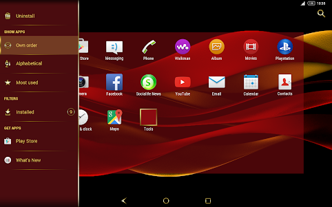 Ruby & Gold Theme for Xperia 1.6.5 screenshot 10