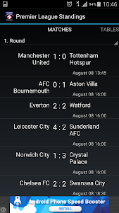 Premier League Standings 1.0 screenshot 1
