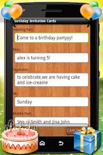 Birthday Party Invitation Card 1.0 screenshot 4